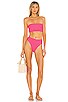 Jenna Ribbed Bikini Top, view 4 of 5, click to view large image.