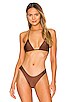 Nick Satin Bikini Top, view 1 of 4, click to view large image.