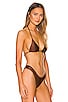 Nick Satin Bikini Top, view 2 of 4, click to view large image.