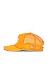 view 3 of 4 Trucker Hat in Yellow & White