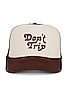view 1 of 4 Trucker Hat in Tan & Brown