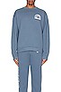 view 3 of 4 RAINBOW HEAVY FLEECE SWEATSHIRT in WORN INDIGO