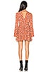 view 3 of 3 Tegan Printed Dress in Orange Combo