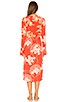 Mixed Print Twist Dress, view 3, click to view large image.