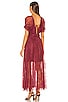 view 3 of 3 Dear Jane Lace Midi Dress in Roan Rouge