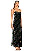 X REVOLVE Juliet Velvet Printed Maxi Dress, view 2 of 3, click to view large image.