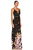view 2 of 3 Get To You Printed Maxi in Black Combo