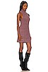 view 2 of 3 Claude Mini Dress in Brandy Wine Combo