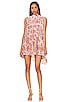 view 1 of 4 All the Time Velvet Mini Dress in Petal Combo