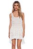 view 1 of 4 Trapeze Slip Dress in White Combo