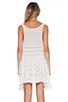 view 3 of 4 Trapeze Slip Dress in White Combo