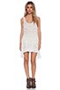 view 4 of 4 Trapeze Slip Dress in White Combo
