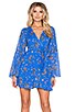 view 1 of 4 Lilou Printed Dress in Cobalt Combo