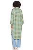 view 3 of 3 Plaid Long Ruby Jacket in Sage Combo