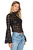 view 2 of 5 Kiss and Bell Lace Top in Black