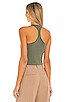 view 3 of 4 Hayley Racerback Tank Top in Army