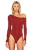 view 2 of 5 That's Hot Bodysuit in Cherry Chai