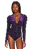 view 2 of 5 Magic Hour Bodysuit in Deep Sea Combo
