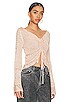 view 2 of 4 Zinnia Top in Pink Sand Combo
