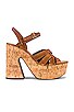 view 1 of 5 Lisbon MJ Platform in Brandy Suede