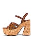 view 5 of 5 Lisbon MJ Platform in Brandy Suede