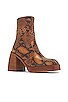 view 2 of 5 Ruby Shine Platform Boot in Brown Snake
