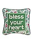 view 1 of 2 Bless Your Heart Needlepoint Pillow in 