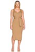 view 2 of 6 Belted Body Dress in Taupe001