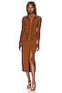 view 1 of 7 Good Touch Button Front Midi in Burnt Caramel002