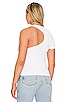 view 6 of 9 Asymmetrical Open Back Tee in White001