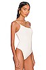 view 5 of 11 One Shoulder Corded Bodysuit in Ivory01
