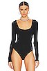 view 3 of 5 Scoop Neck Bodysuit in Black001
