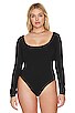 view 4 of 5 Scoop Neck Bodysuit in Black001