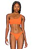 view 1 of 9 Always Fits Hot Shoulder Bikini Top in Orange Cream