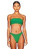 view 1 of 10 Band Bikini Top in Summer Green