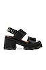 view 1 of 5 CLEATED 샌들 in Black