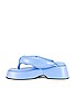 view 5 of 5 Retro Thong Flatform in Placid Blue