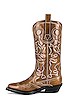 view 5 of 5 Mid Shaft Embroidered Western Boot in Tigers Eye