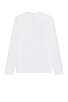 view 2 of 3 Long Sleeve Victory V Notch Slim Tee in White