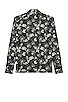 view 2 of 3 Long Sleeve On Point Stretch Woven Shirt in Magnet Blurred Floral