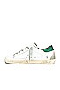 view 5 of 6 Superstar Sneaker in White & Green