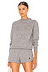 view 1 of 5 Athena Sweatshirt in Medium Grey, Melange, & Gold
