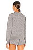 view 3 of 5 Athena Sweatshirt in Medium Grey, Melange, & Gold