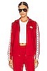 view 1 of 5 Denise Track Jacket in Tango Red & White