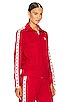 view 2 of 5 Denise Track Jacket in Tango Red & White