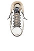 view 4 of 6 Superstar Sabot Shearling Sneaker in White, Silver, & Beige