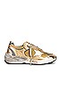 view 1 of 7 Running Dad Sneaker in Gold & White