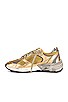 view 5 of 7 Running Dad Sneaker in Gold & White