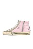 view 5 of 6 Slide Sneaker in Orchid Pink, Taupe, White, Black, & Silver
