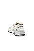 view 3 of 6 Running Dad Sneaker in White & Silver